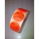 Prijssticker Ø35mm fluor rood VAN/VOOR 500/rol Td27501492